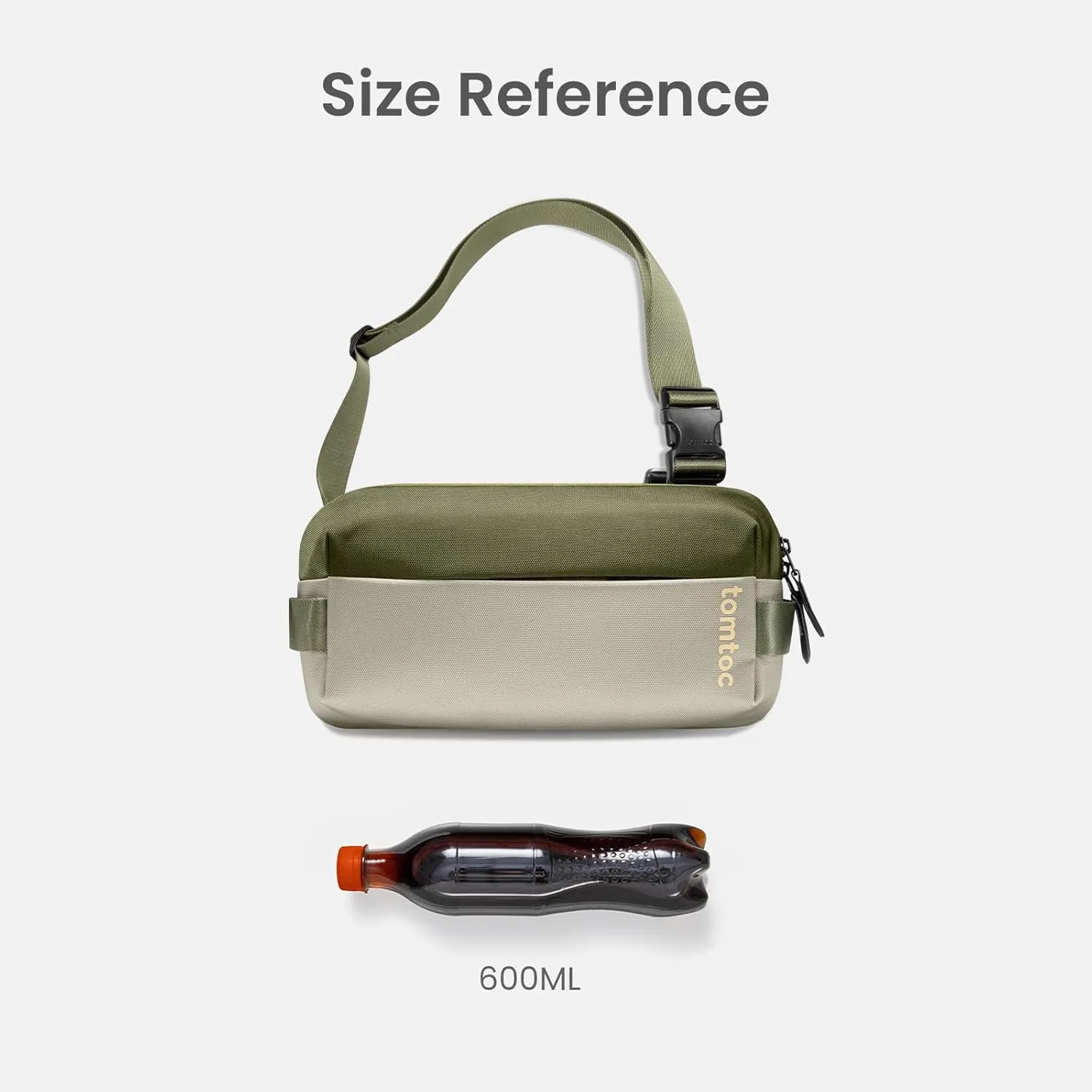 tomtoc Compact EDC Sling Bag, Chest Shoulder Crossbody Sling Daypack for Men Women, Water-resistant Lightweight Everyday Carry Casual Pack for Nintendo Switch 2, Tactical, Travel, Work, Gym, Sport