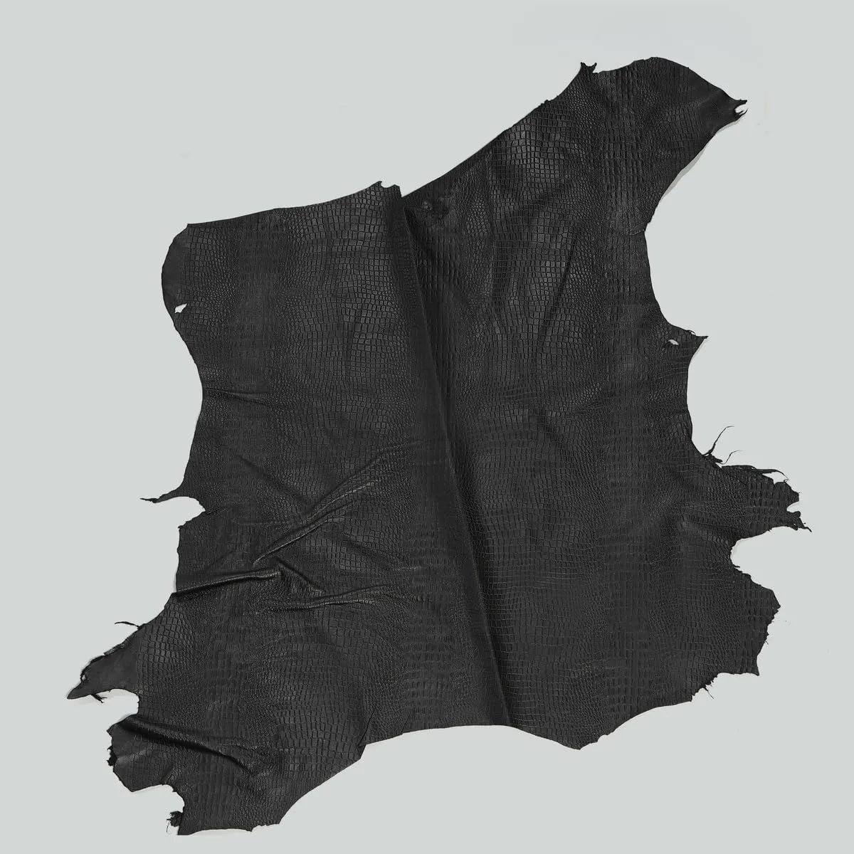 Tooling Leather Hides, Whole Nappa, 1.5mm Thick Soft Antique Hide for Crafting, Tooling, Wallets & DIY | No Holes or Cuts | Rawhide Leather Sheet 5-6 Sq Ft (Pack of 4) - Crocodile Embossed