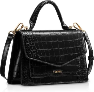 Top handle Satchel Purses Handbags for Women, Small Crossbody Bag with Convertible Strap, Trendy Shoulder Purse