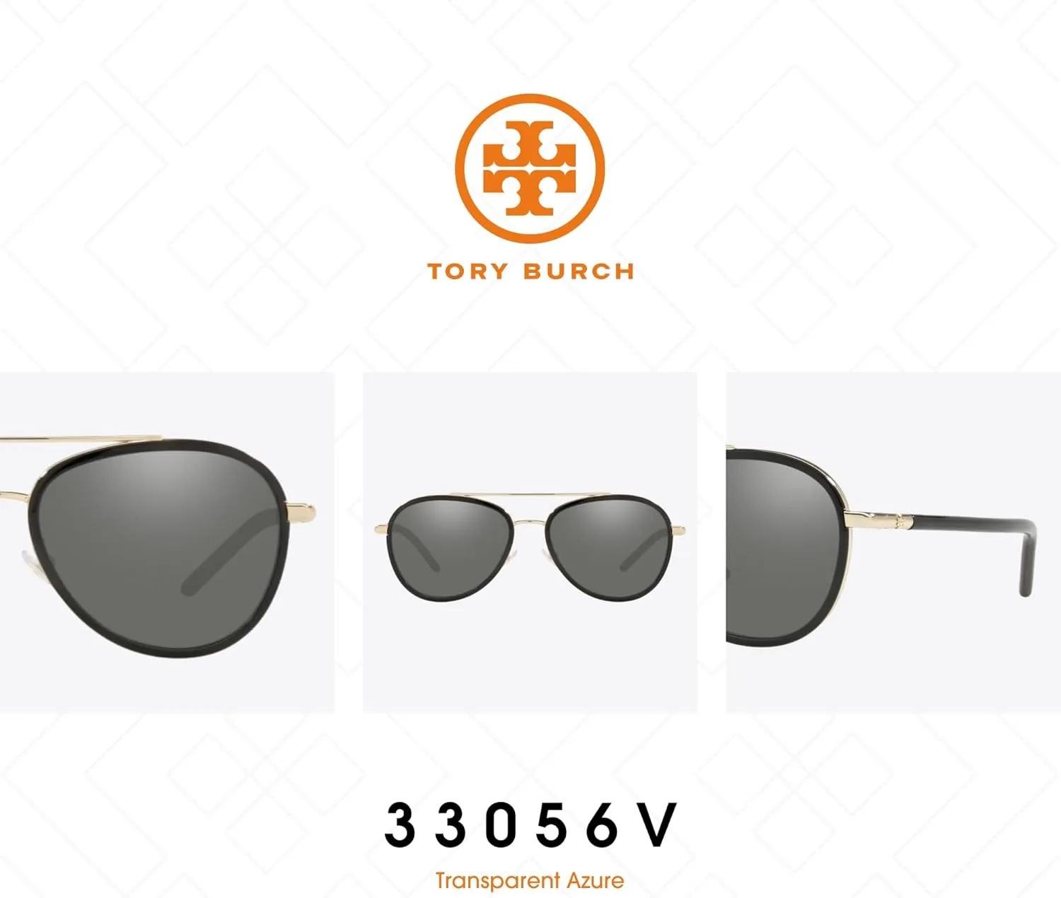 Tory Burch TY6089 Aviator Sunglasses for Women   BUNDLE With Designer iWear Eyewear Kit