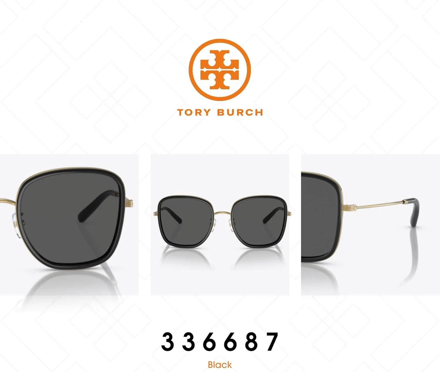 Tory Burch TY6101 Square Sunglasses for Women   BUNDLE With Designer iWear Eyewear Kit