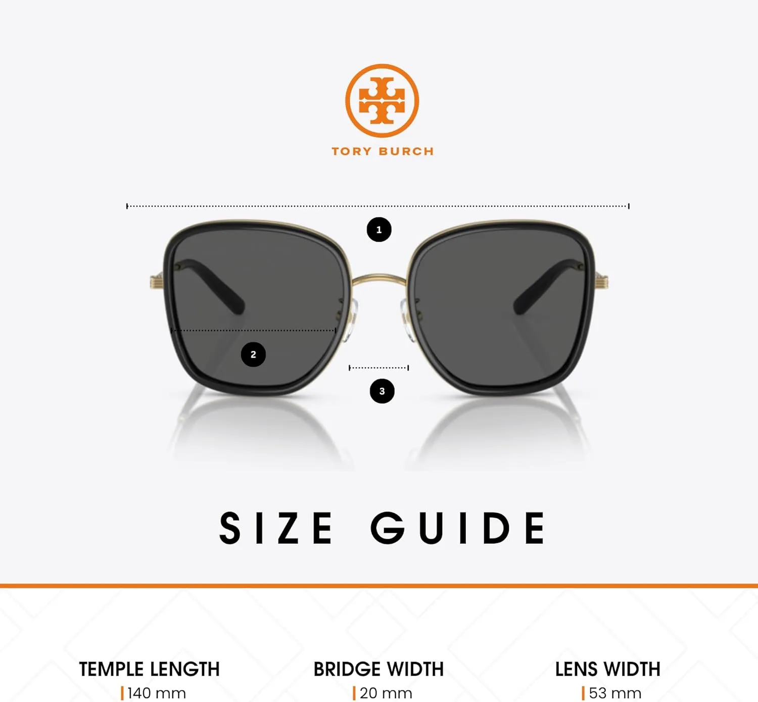 Tory Burch TY6101 Square Sunglasses for Women   BUNDLE With Designer iWear Eyewear Kit
