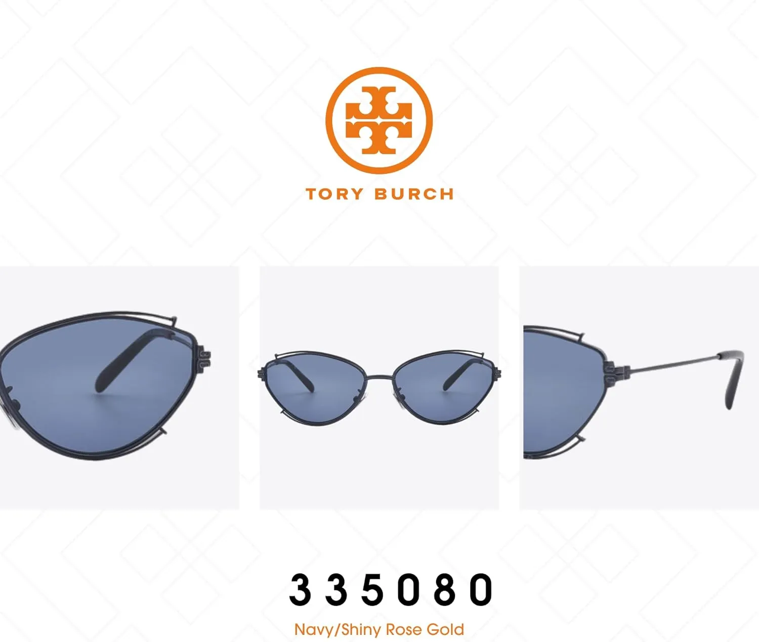 Tory Burch TY6103 Oval Sunglasses for Women   BUNDLE With Designer iWear Complimentary Eyewear Kit