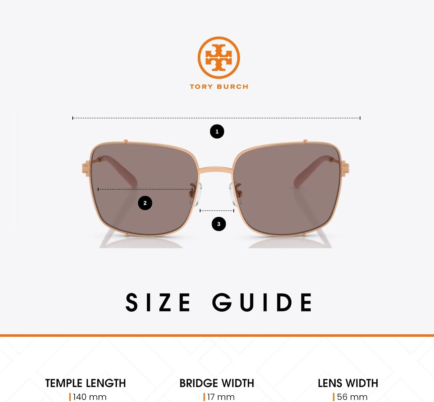 Tory Burch TY6104 Rectangular Sunglasses for Women   BUNDLE With Designer iWear Complimentary Eyewear Kit