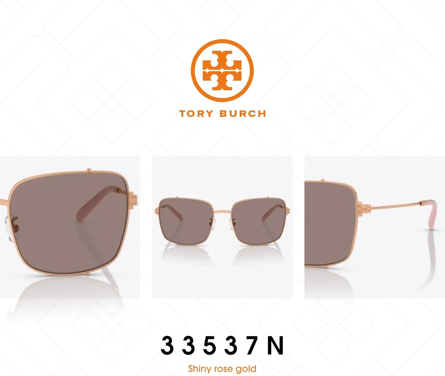 Tory Burch TY6104 Rectangular Sunglasses for Women   BUNDLE With Designer iWear Complimentary Eyewear Kit