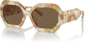 Tory Burch TY7192U Hexagonal Sunglasses for Women   BUNDLE With Designer iWear Complimentary Eyewear Kit