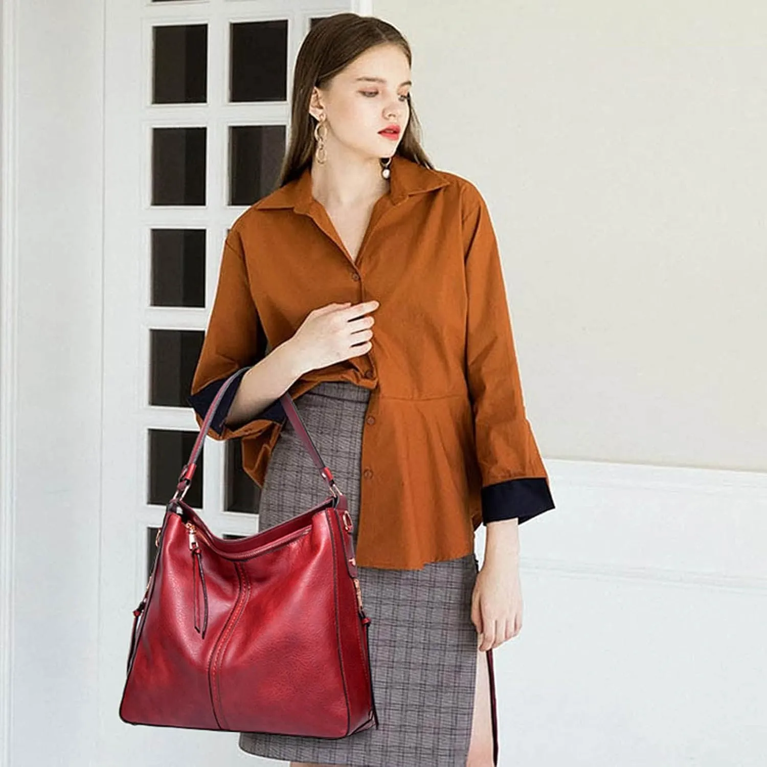 Tote Bag For Women Floral Shoulder Handbag Roomy Multiple Pockets Bag For Ladies Crossbody Purse Fashion Cross Body Bags