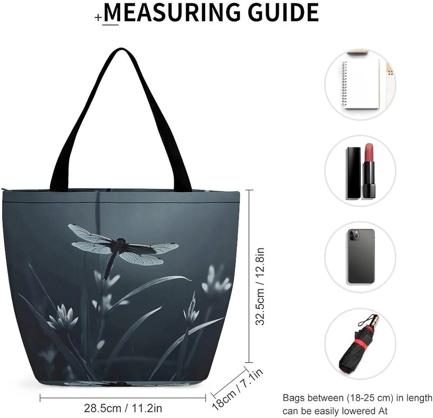 Tote Bag for Women Grocery Bag Dirt Road with Leaves Foldable Shopping Bags Reusable Large Tote Bag