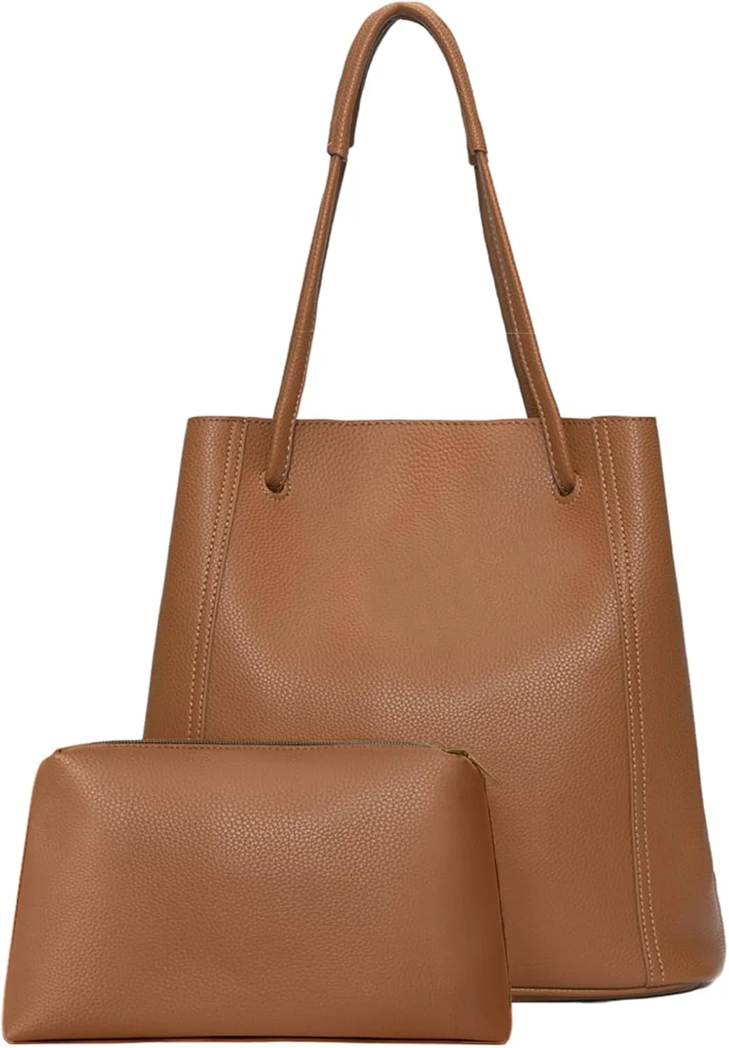 Tote Bag for Women Large Shoulder Bag Work Casual Handbags 2025 with Adjustable Strap 2PCS