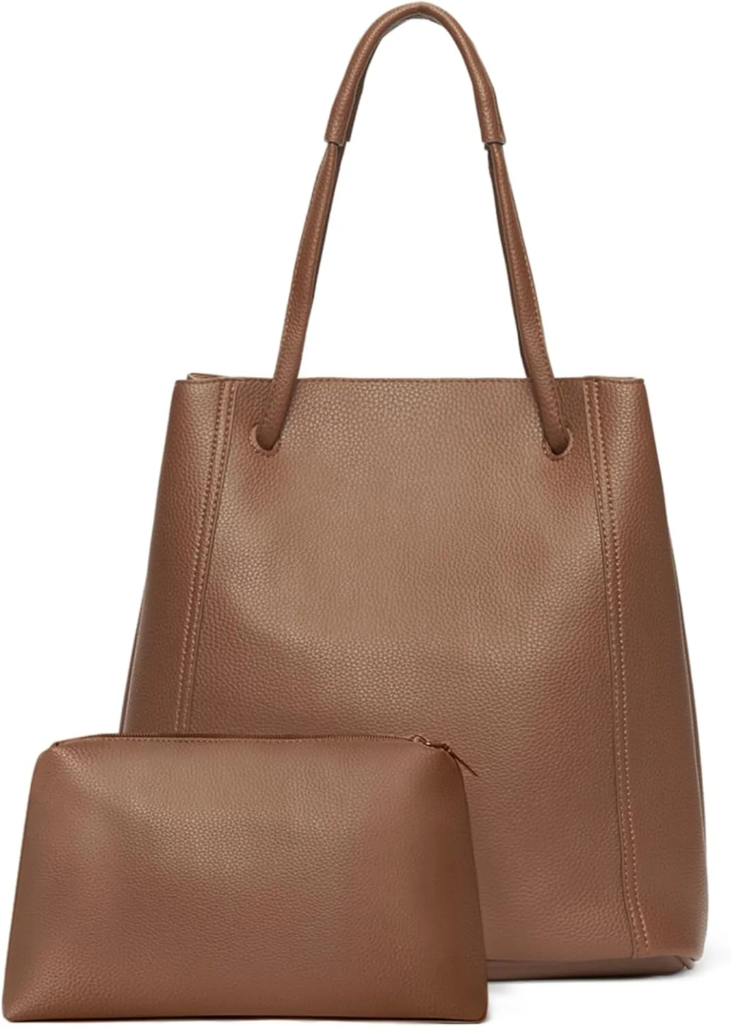 Tote Bag for Women Large Shoulder Bag Work Casual Handbags 2025 with Adjustable Strap 2PCS