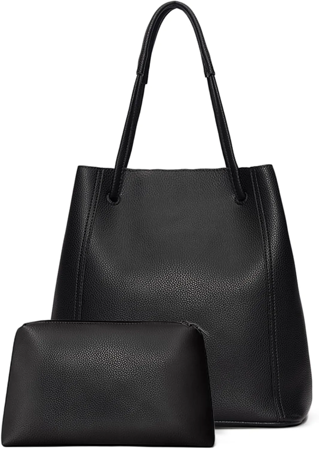 Tote Bag for Women Large Shoulder Bag Work Casual Handbags 2025 with Adjustable Strap 2PCS