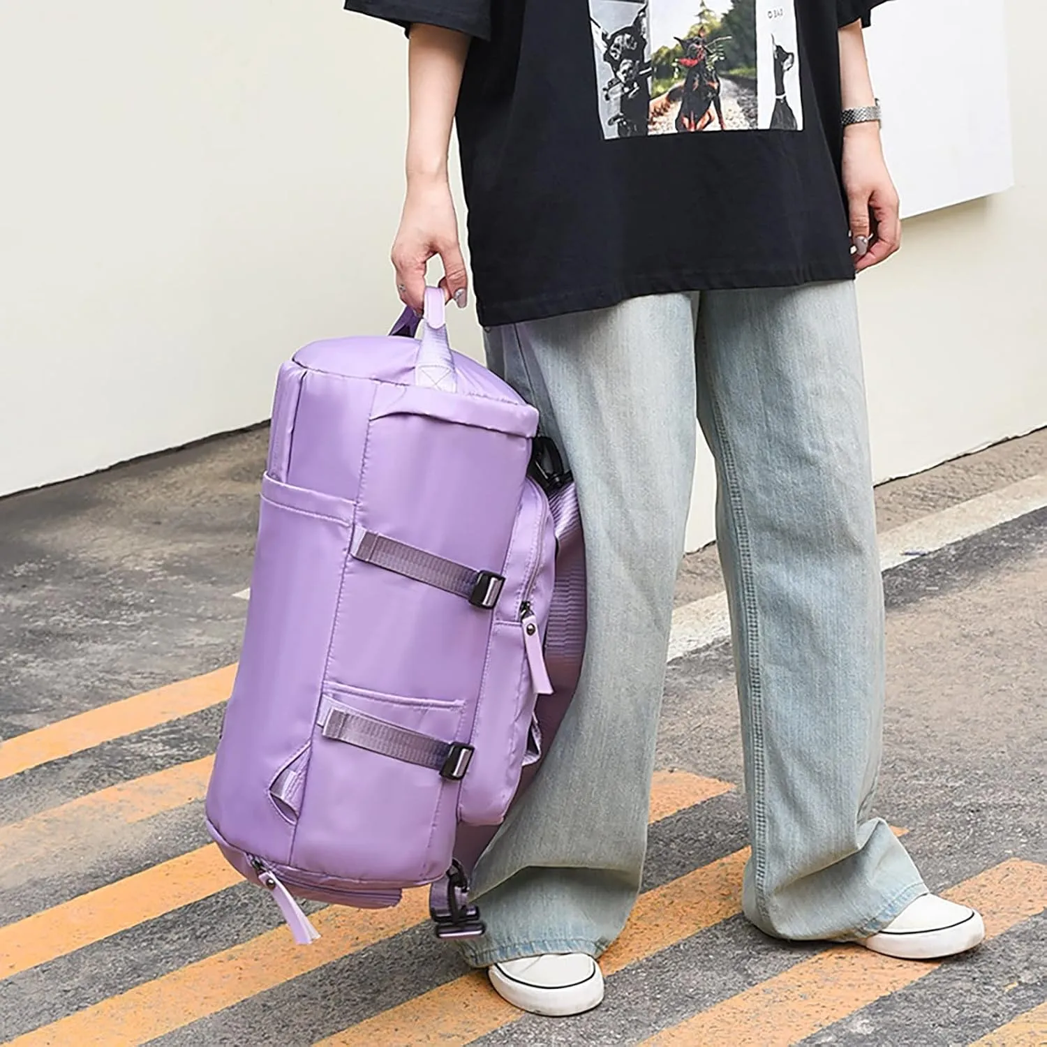 Tote Bag For Women Light Foldable Unisex Sport Backpack Handbags Daypack Weekend Travel Eco Fitness Duffle Bag Overnight Bags