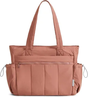 Tote Bag for Women, Lightweight Large Puffer Bag, Quilted Shoulder Purses Handbags for Travel Work
