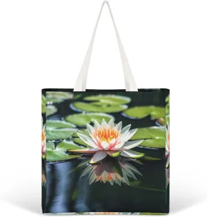 Tote Bag Laptop Handbag Bird Parrot Painting Grocery Bag Canvas Shoulder Bag Crossbody Bag for Travel