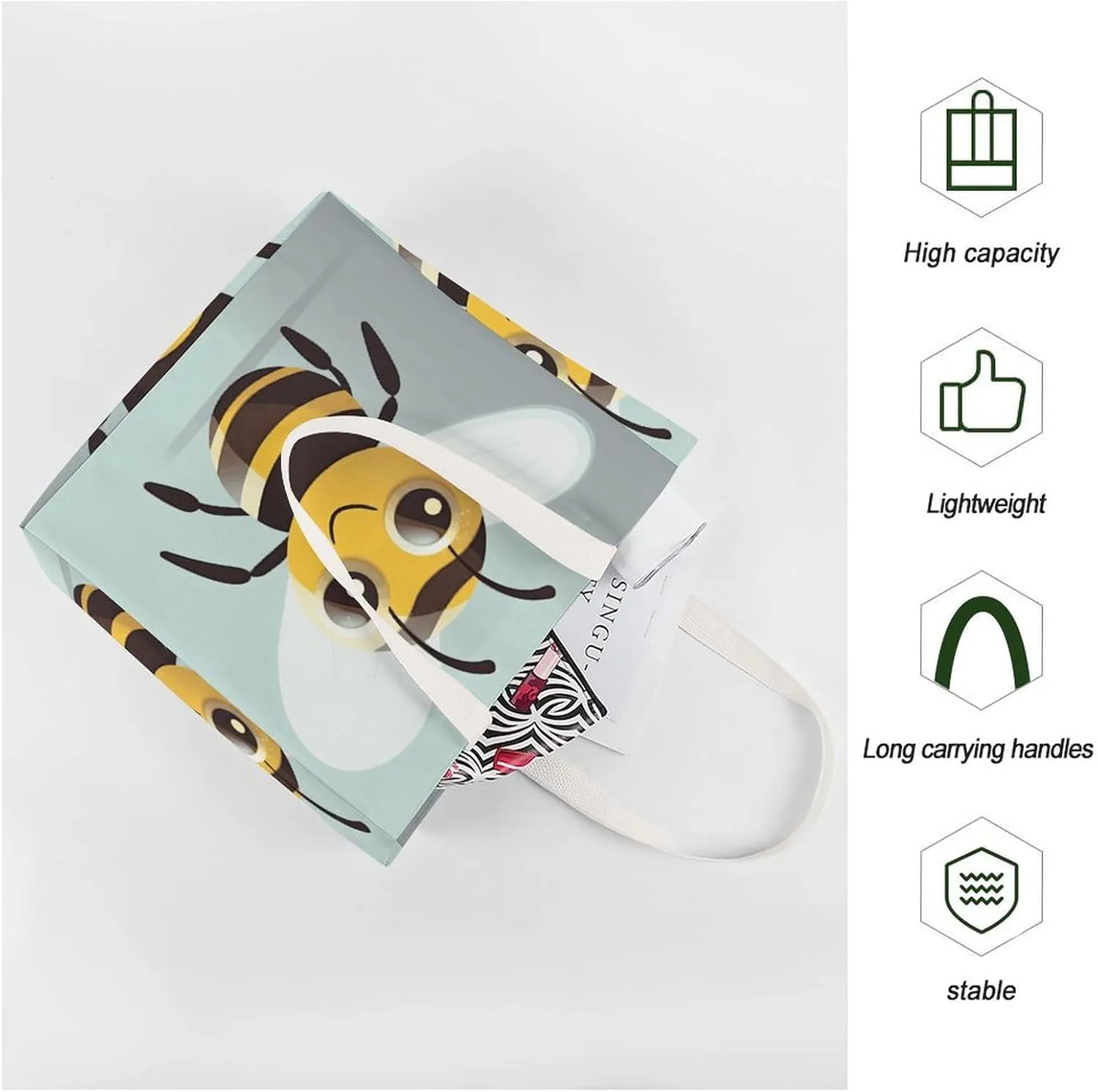Tote Bag Laptop Handbag Cartoon Cute Otter Grocery Bag Canvas Shoulder Bag Crossbody Bag for Travel