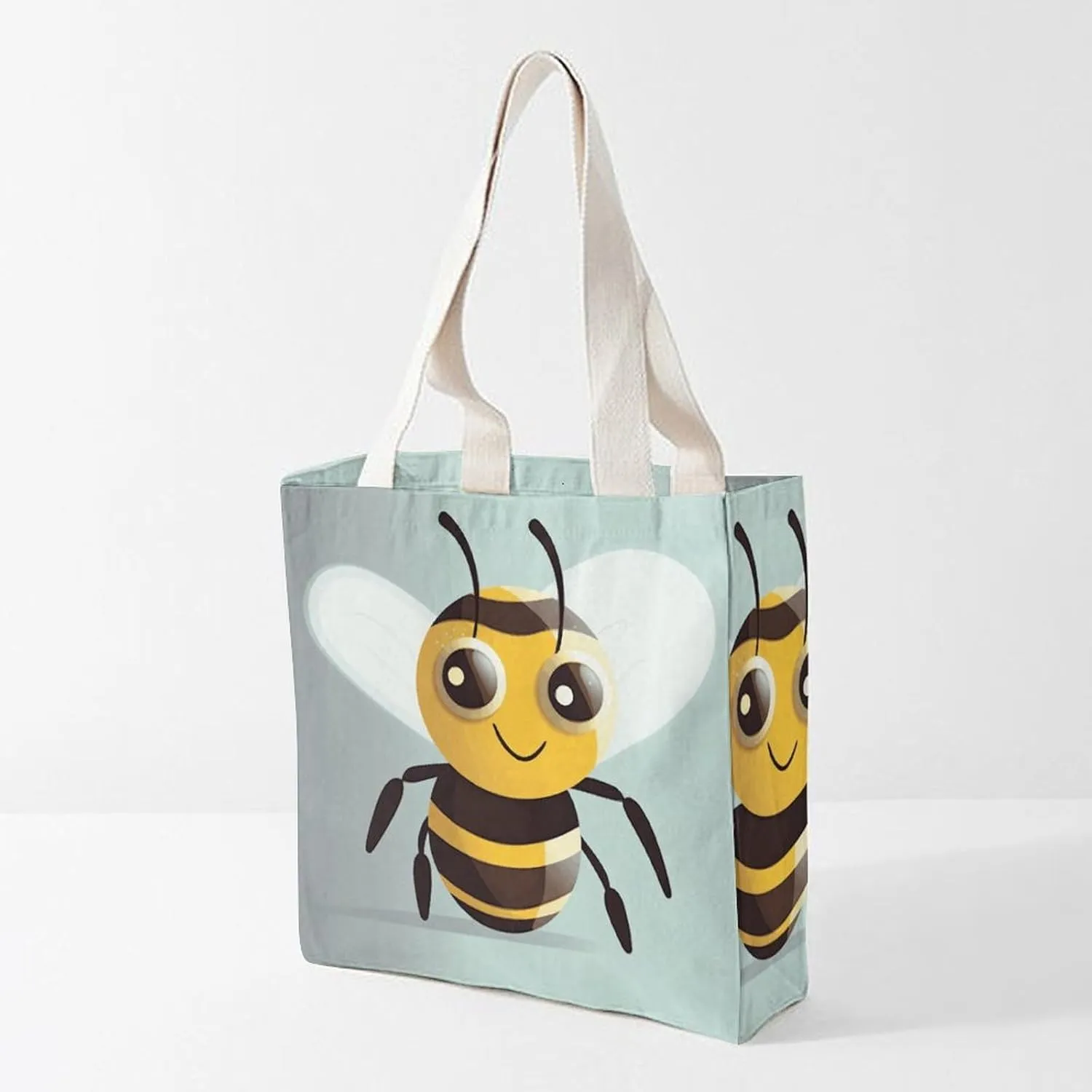 Tote Bag Laptop Handbag Cartoon Cute Otter Grocery Bag Canvas Shoulder Bag Crossbody Bag for Travel