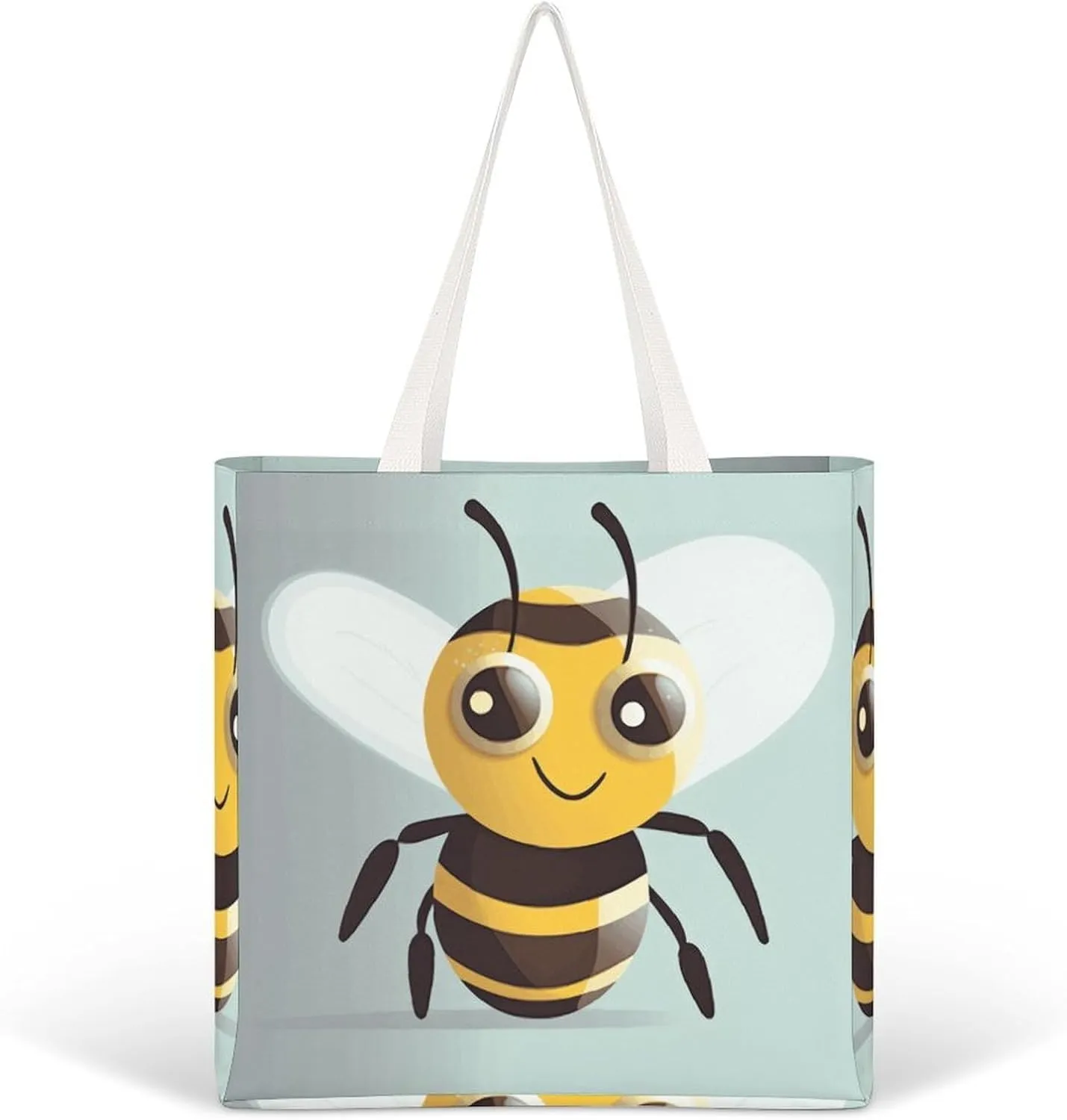 Tote Bag Laptop Handbag Cartoon Cute Otter Grocery Bag Canvas Shoulder Bag Crossbody Bag for Travel