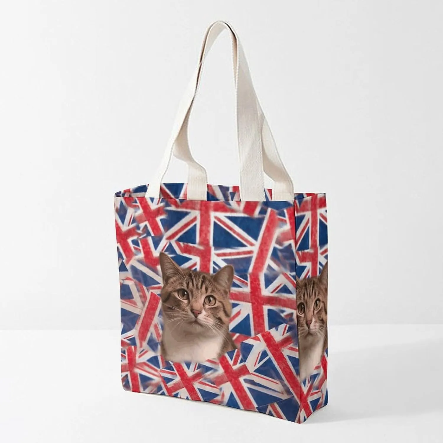 Tote Bag Laptop Handbag Cartoon Santa Claus Grocery Bag Canvas Shoulder Bag Crossbody Bag for Travel