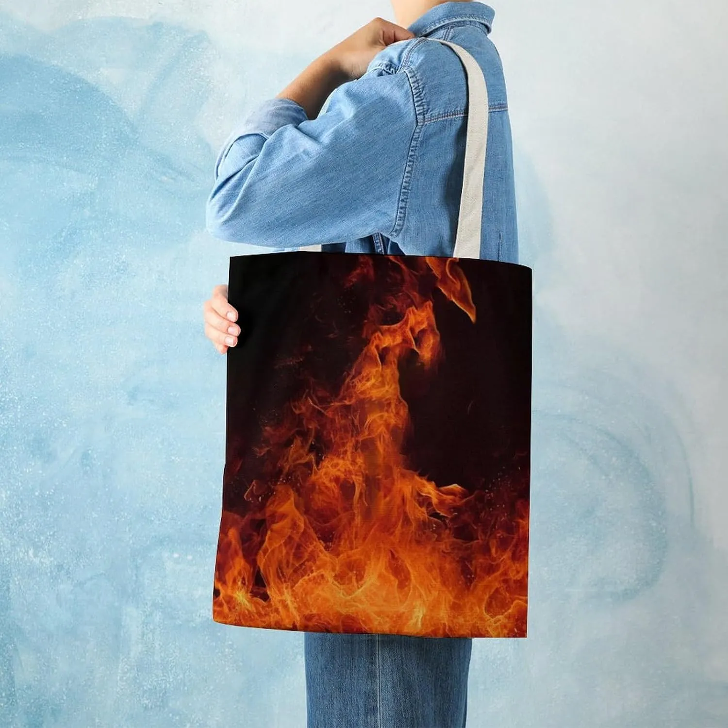 Tote Bag Laptop Handbag Elk In The Meadow Grocery Bag Canvas Shoulder Bag Crossbody Bag for Travel