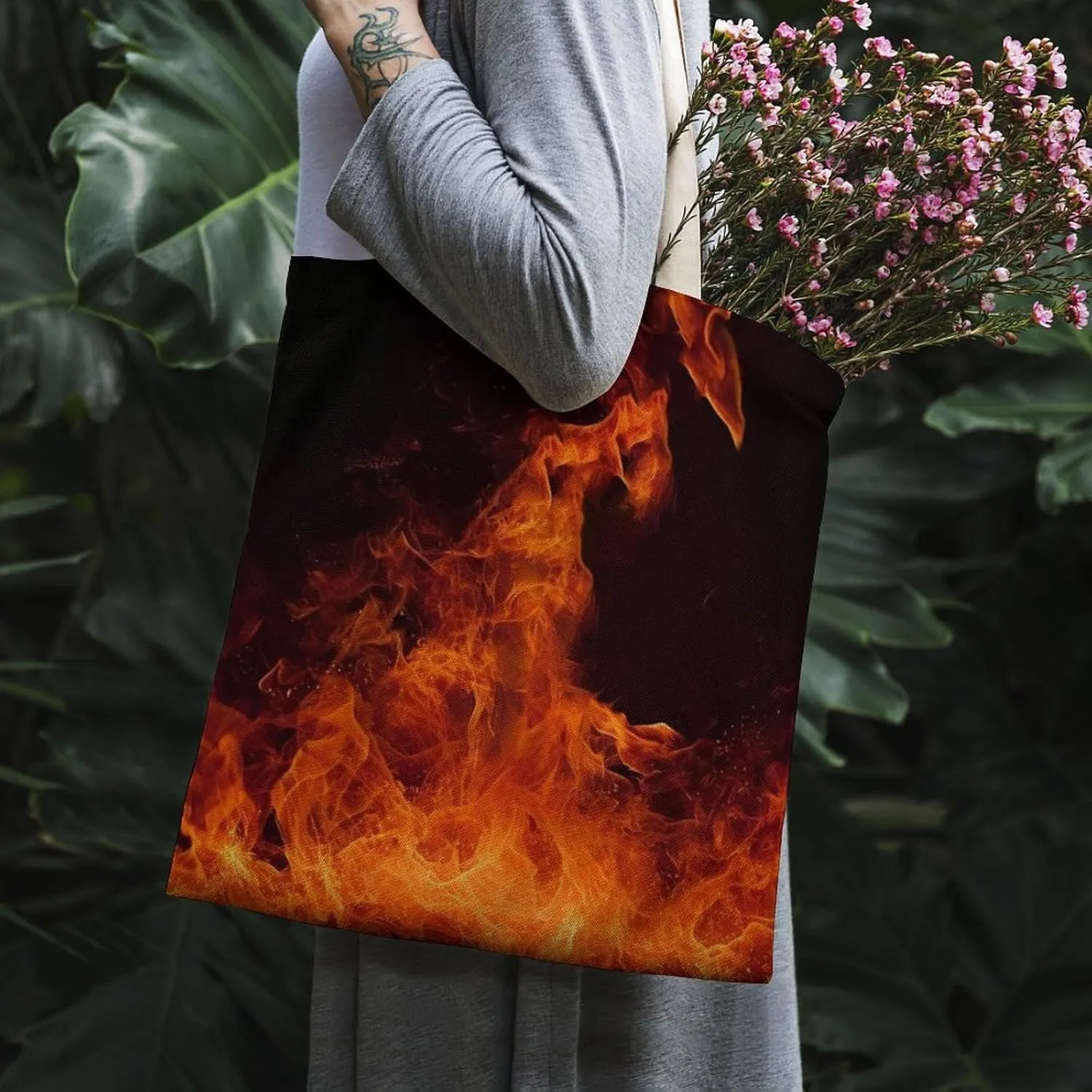Tote Bag Laptop Handbag Elk In The Meadow Grocery Bag Canvas Shoulder Bag Crossbody Bag for Travel