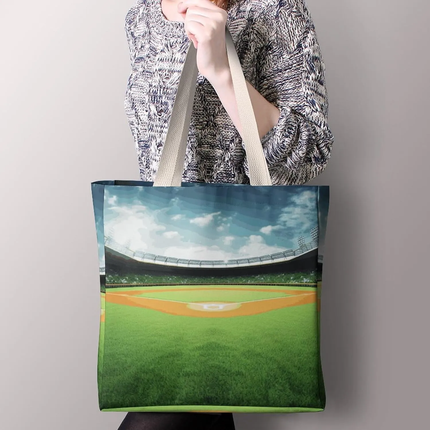 Tote Bag Laptop Handbag Glowing Zebra Grocery Bag Canvas Shoulder Bag Crossbody Bag for Travel