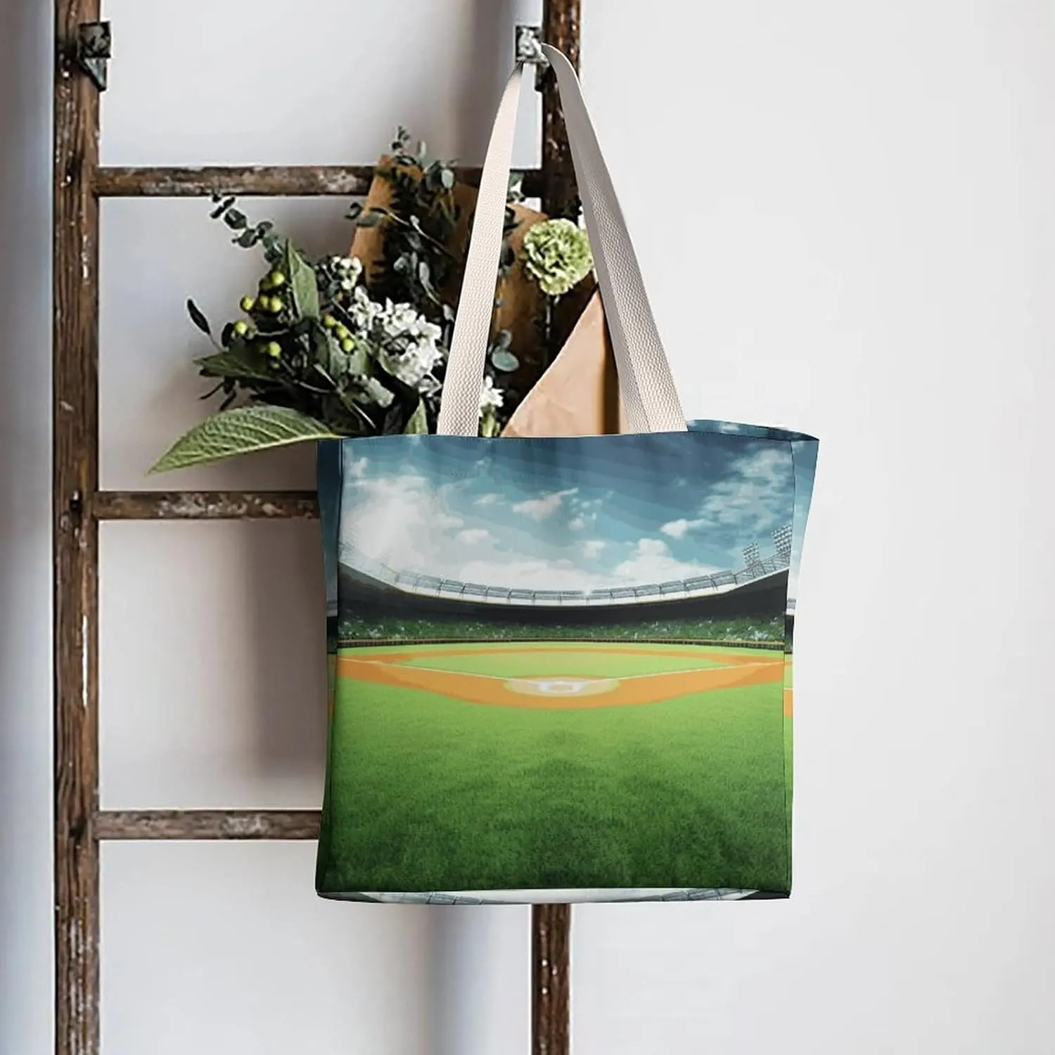 Tote Bag Laptop Handbag Glowing Zebra Grocery Bag Canvas Shoulder Bag Crossbody Bag for Travel