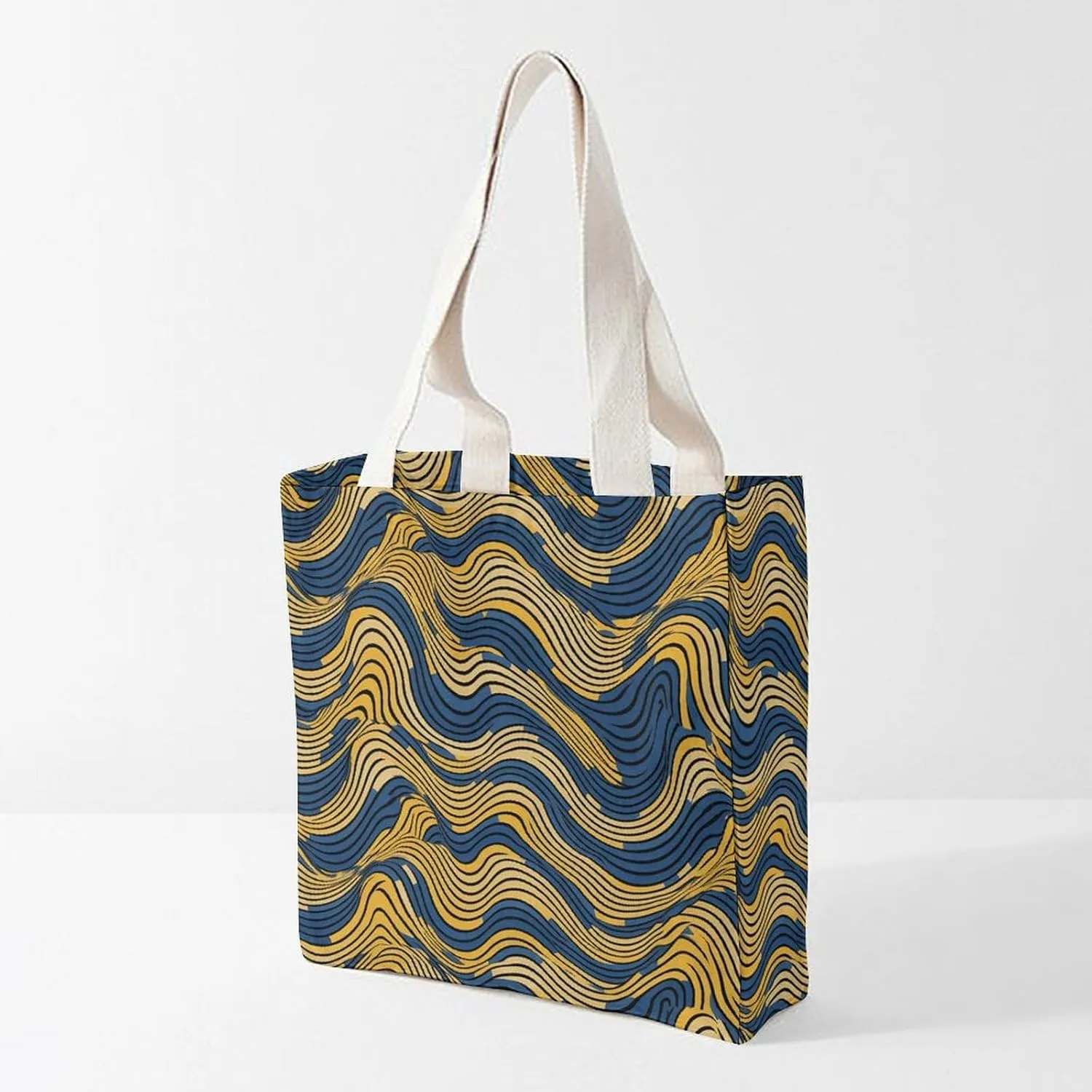 Tote Bag Laptop Handbag Gorilla on The Ground Grocery Bag Canvas Shoulder Bag Crossbody Bag for Travel