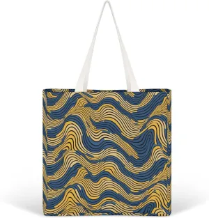 Tote Bag Laptop Handbag Gorilla on The Ground Grocery Bag Canvas Shoulder Bag Crossbody Bag for Travel