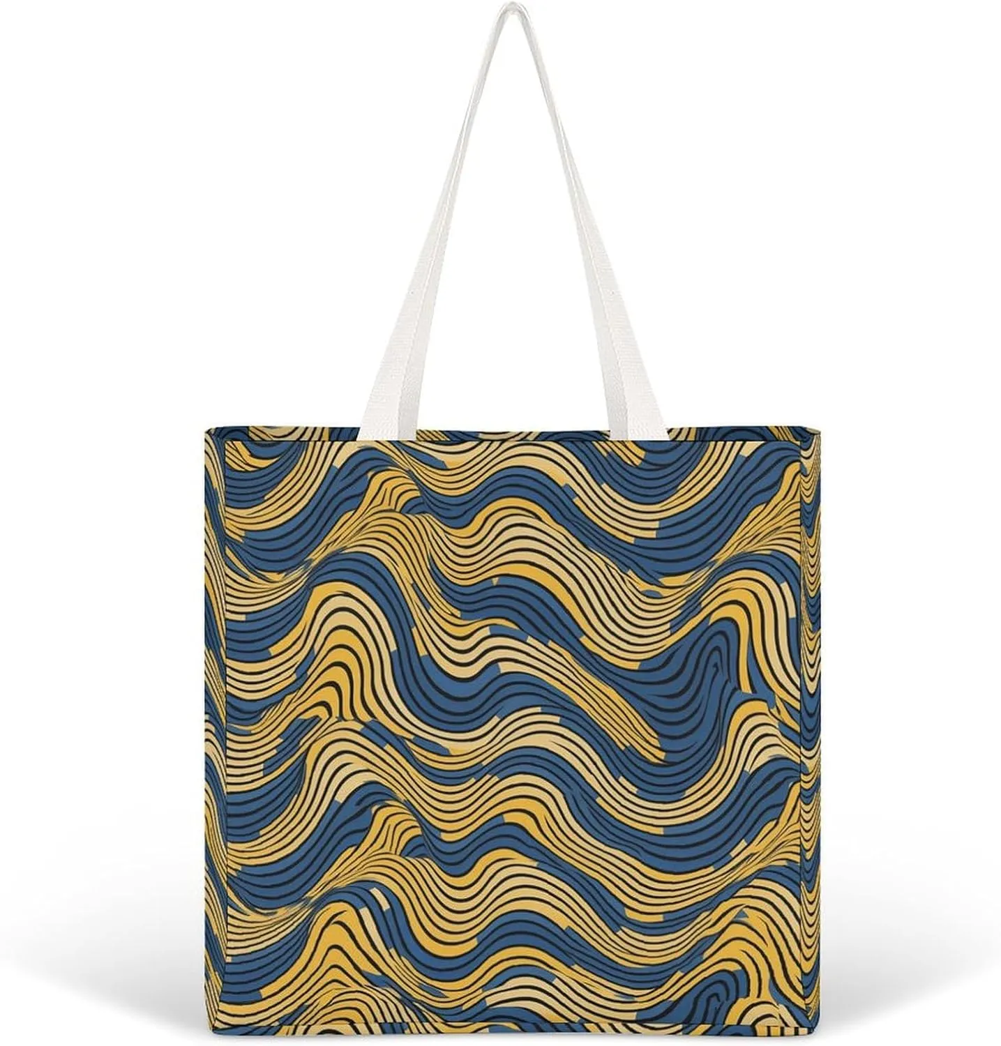 Tote Bag Laptop Handbag Gorilla on The Ground Grocery Bag Canvas Shoulder Bag Crossbody Bag for Travel