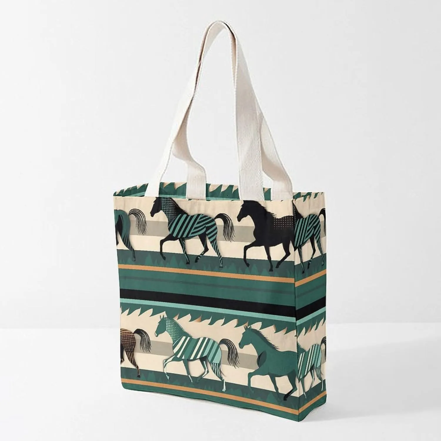 Tote Bag Laptop Handbag Gray Animals Grocery Bag Canvas Shoulder Bag Crossbody Bag for Travel