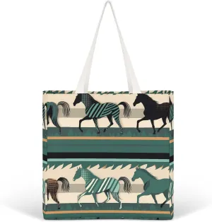 Tote Bag Laptop Handbag Gray Animals Grocery Bag Canvas Shoulder Bag Crossbody Bag for Travel