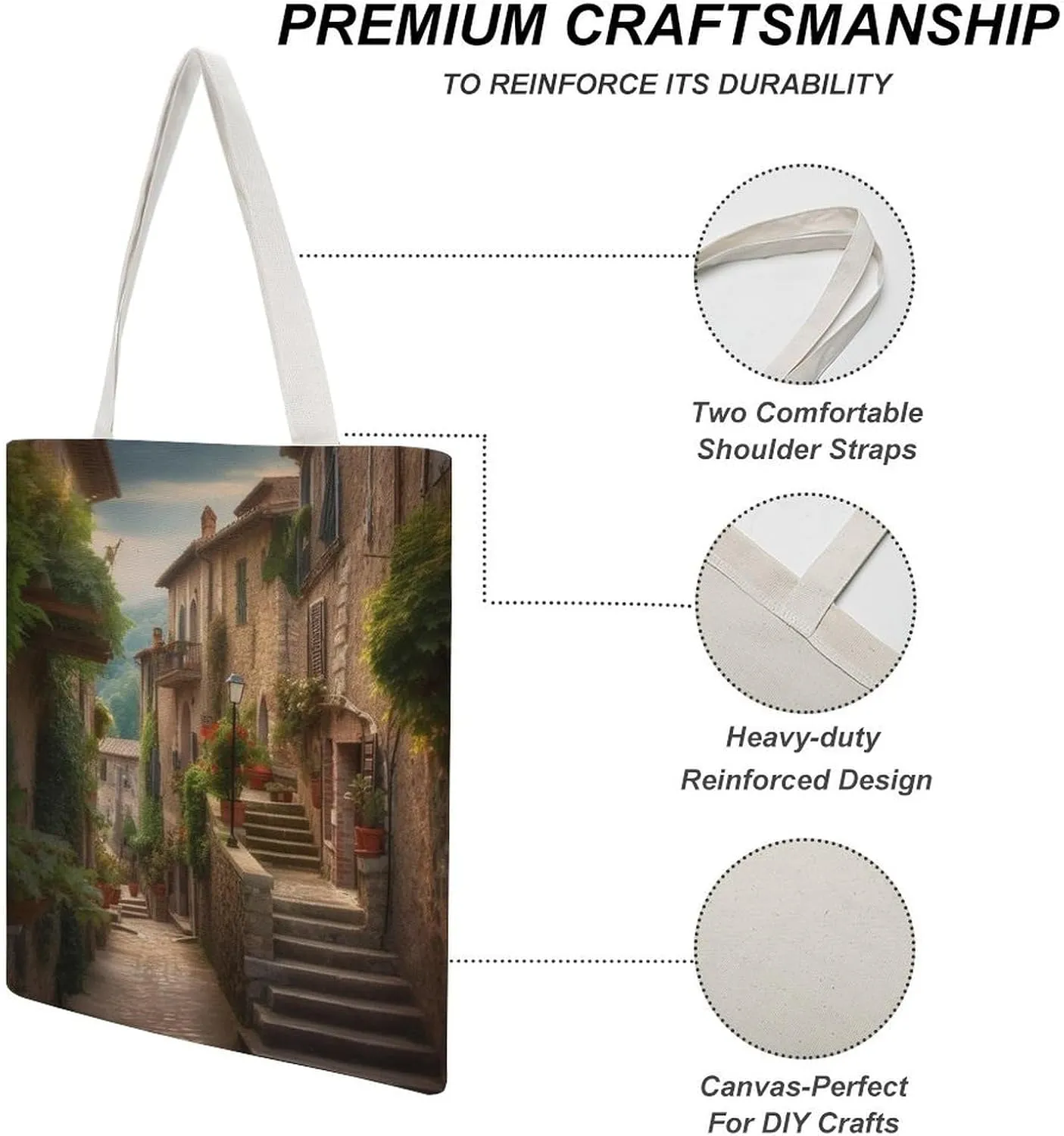 Tote Bag Laptop Handbag Gray Animals Grocery Bag Canvas Shoulder Bag Crossbody Bag for Travel
