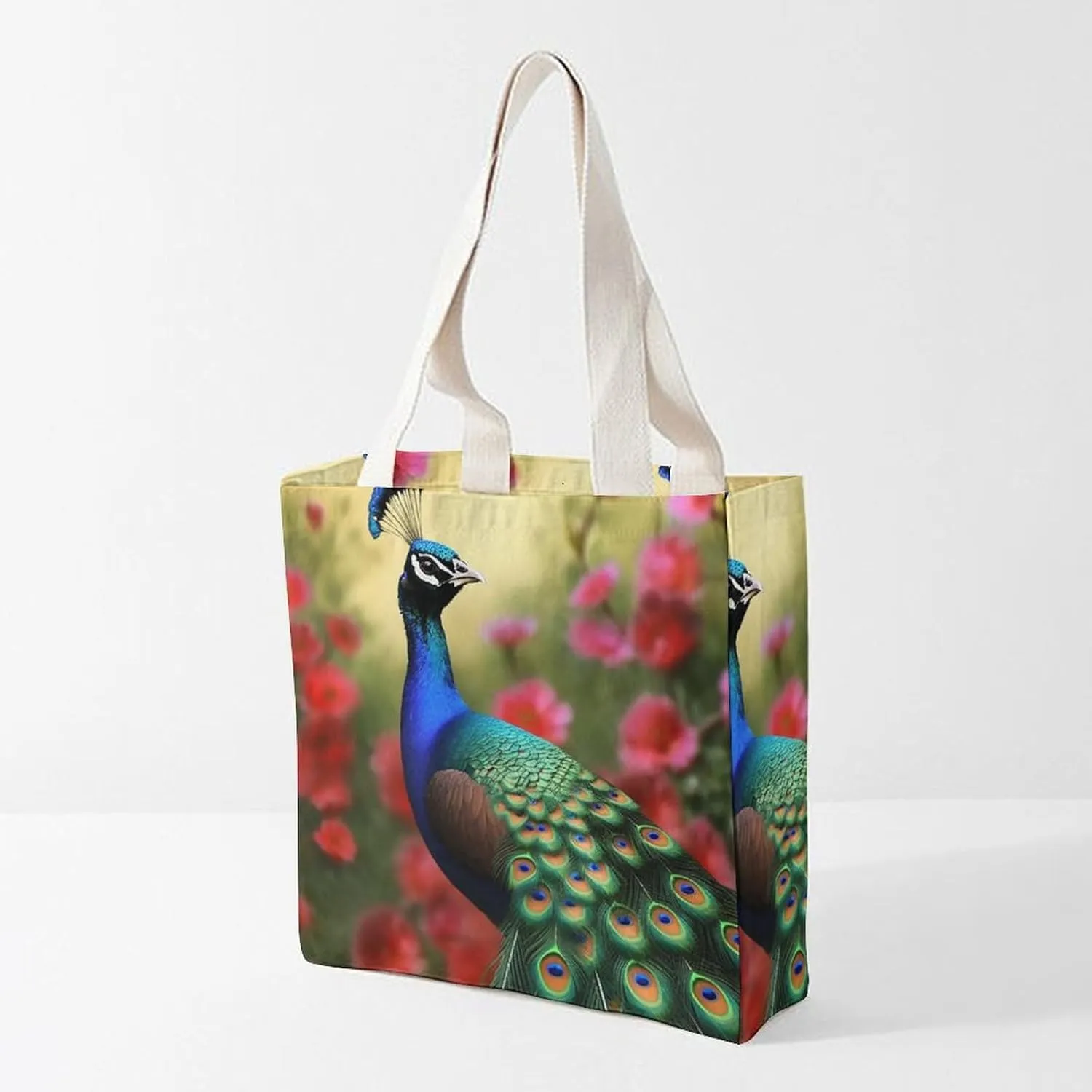 Tote Bag Laptop Handbag Pug Dog Grocery Bag Canvas Shoulder Bag Crossbody Bag for Travel