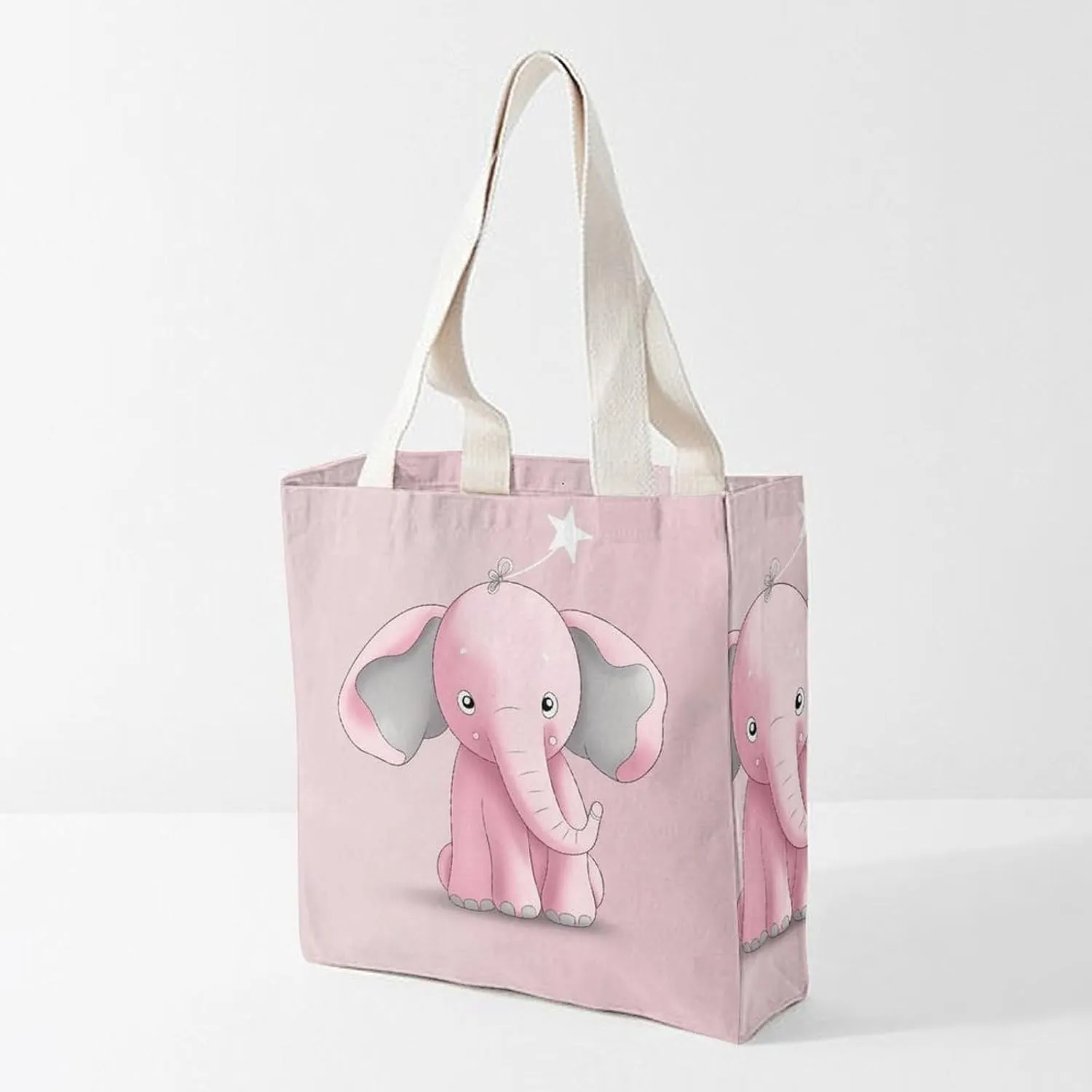 Tote Bag Laptop Handbag Pug Dog Grocery Bag Canvas Shoulder Bag Crossbody Bag for Travel