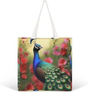 Tote Bag Laptop Handbag Pug Dog Grocery Bag Canvas Shoulder Bag Crossbody Bag for Travel