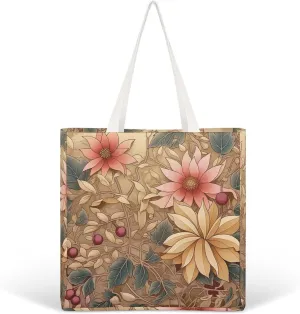Tote Bag Laptop Handbag Small Hound Pattern Grocery Bag Canvas Shoulder Bag Crossbody Bag for Travel
