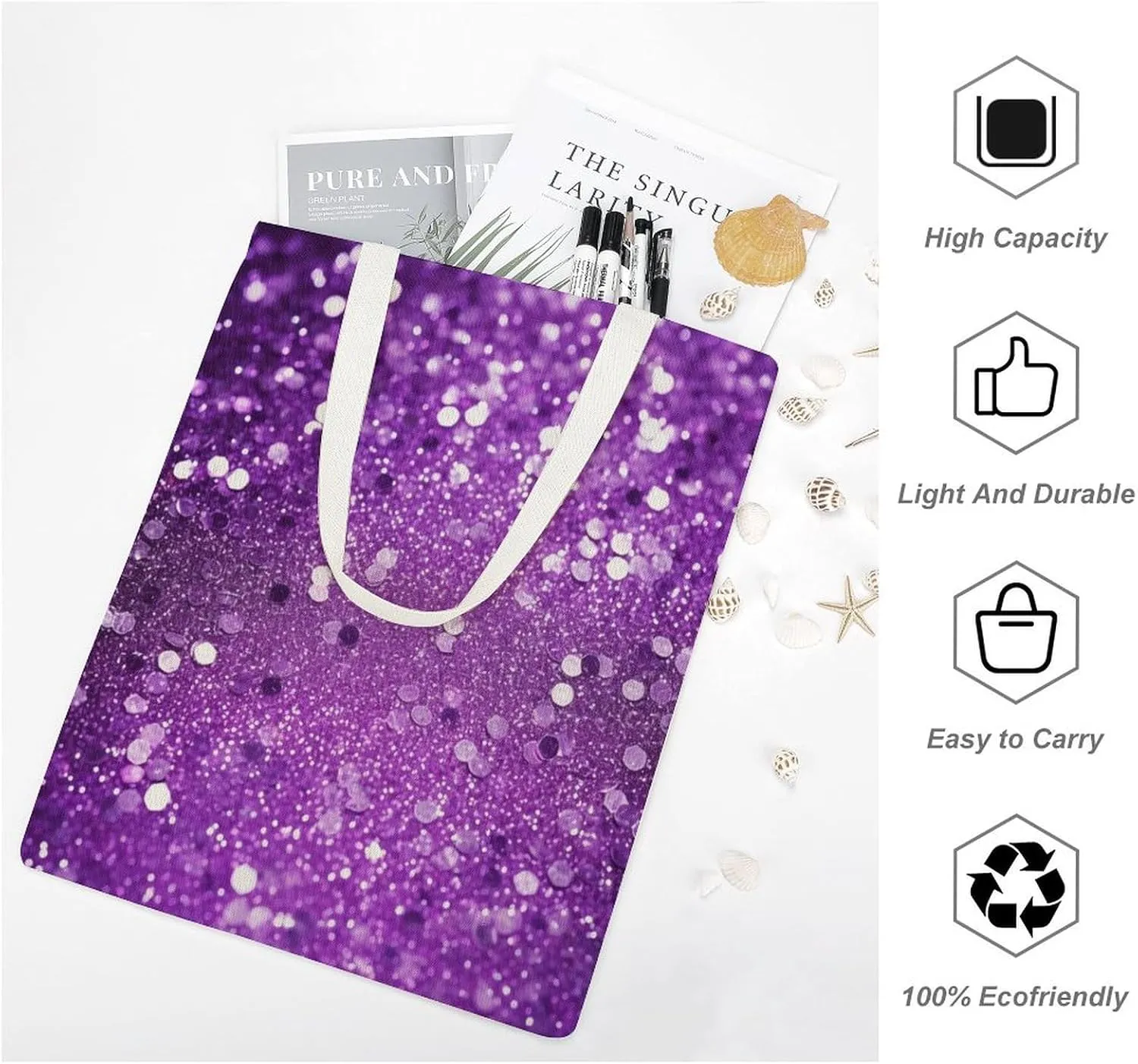 Tote Bag Laptop Handbag Steam Locomotive Train Grocery Bag Canvas Shoulder Bag Crossbody Bag for Travel