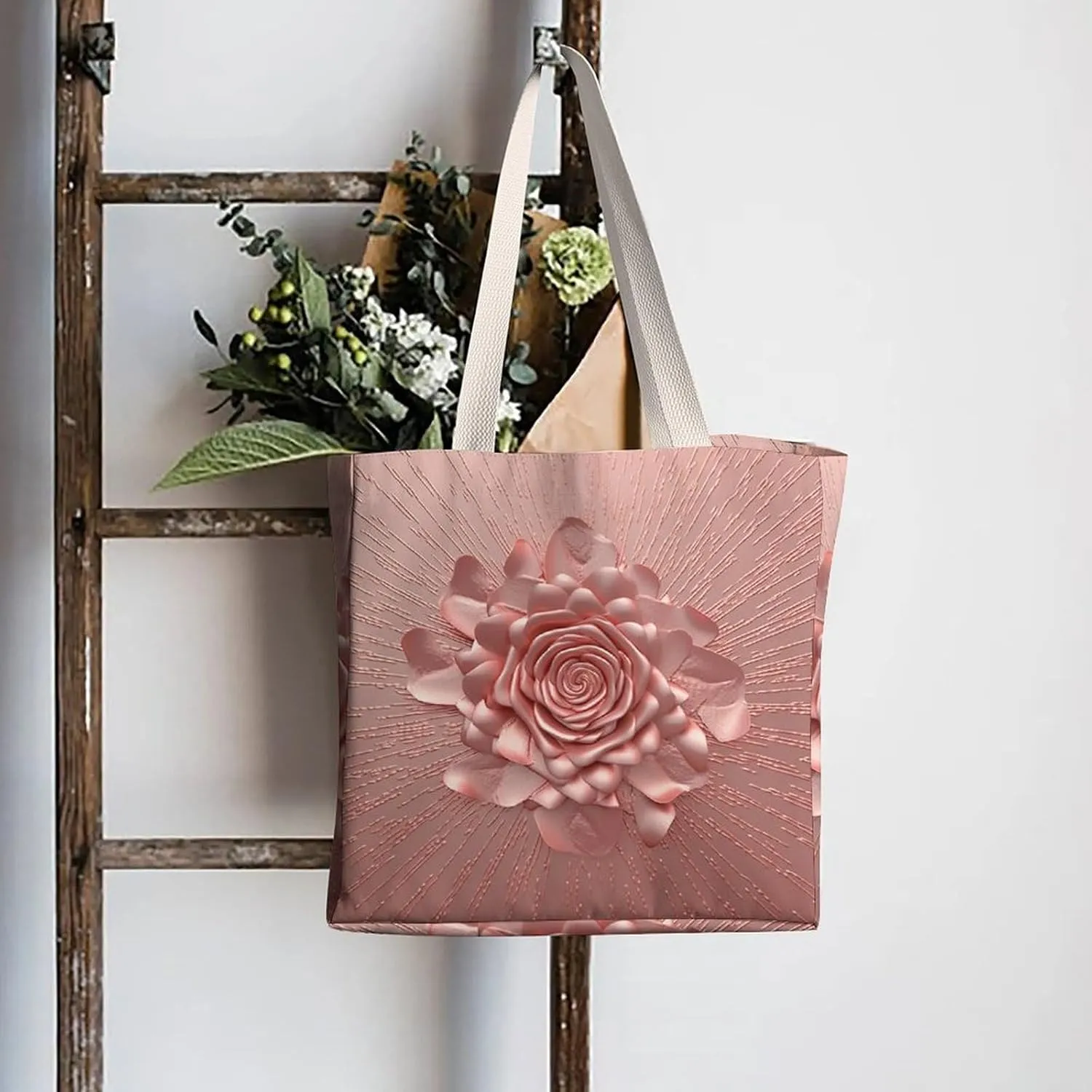 Tote Bag Laptop Handbag Teal And Gold Marble Grocery Bag Canvas Shoulder Bag Crossbody Bag for Travel