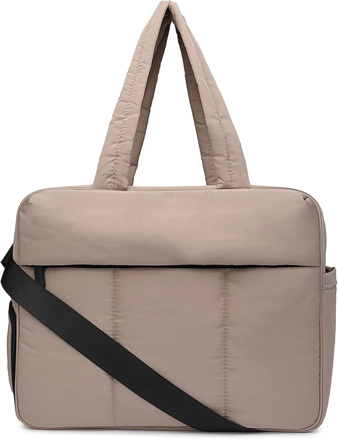 Travel Duffel Bag Quilted Nylon Weekender Bag Puffer Tote Bag