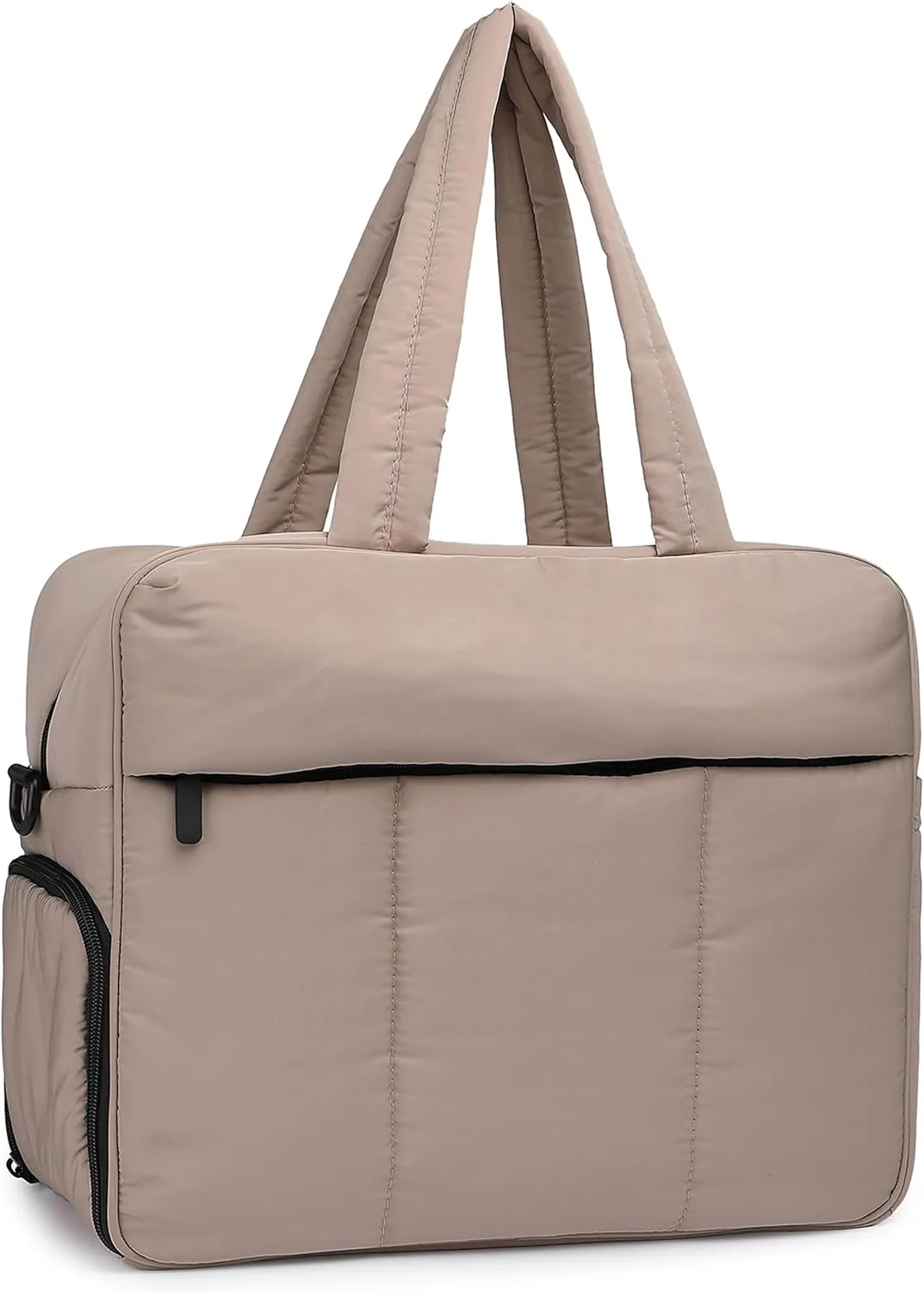 Travel Duffel Bag Quilted Nylon Weekender Bag Puffer Tote Bag