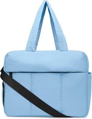 Travel Duffel Bag Quilted Nylon Weekender Bag Puffer Tote Bag
