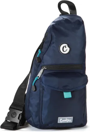 Travel Smell Proof Sling Bag - Unisex Crossbody Bag for Men & Women, Lightweight Shoulder Bag for Hiking & Travel - Navy
