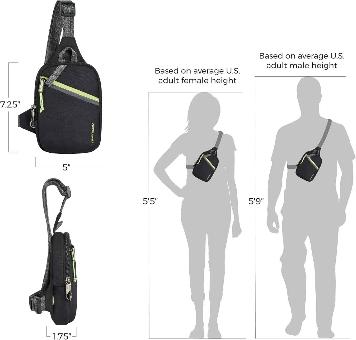 Travelon Anti-Theft Greenlander Compact Sling Bag