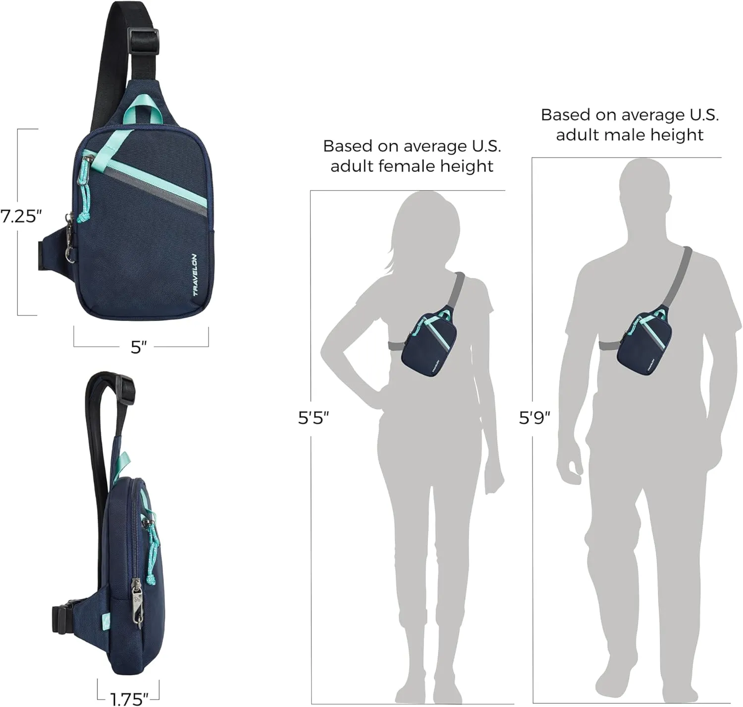 Travelon Anti-Theft Greenlander Compact Sling Bag