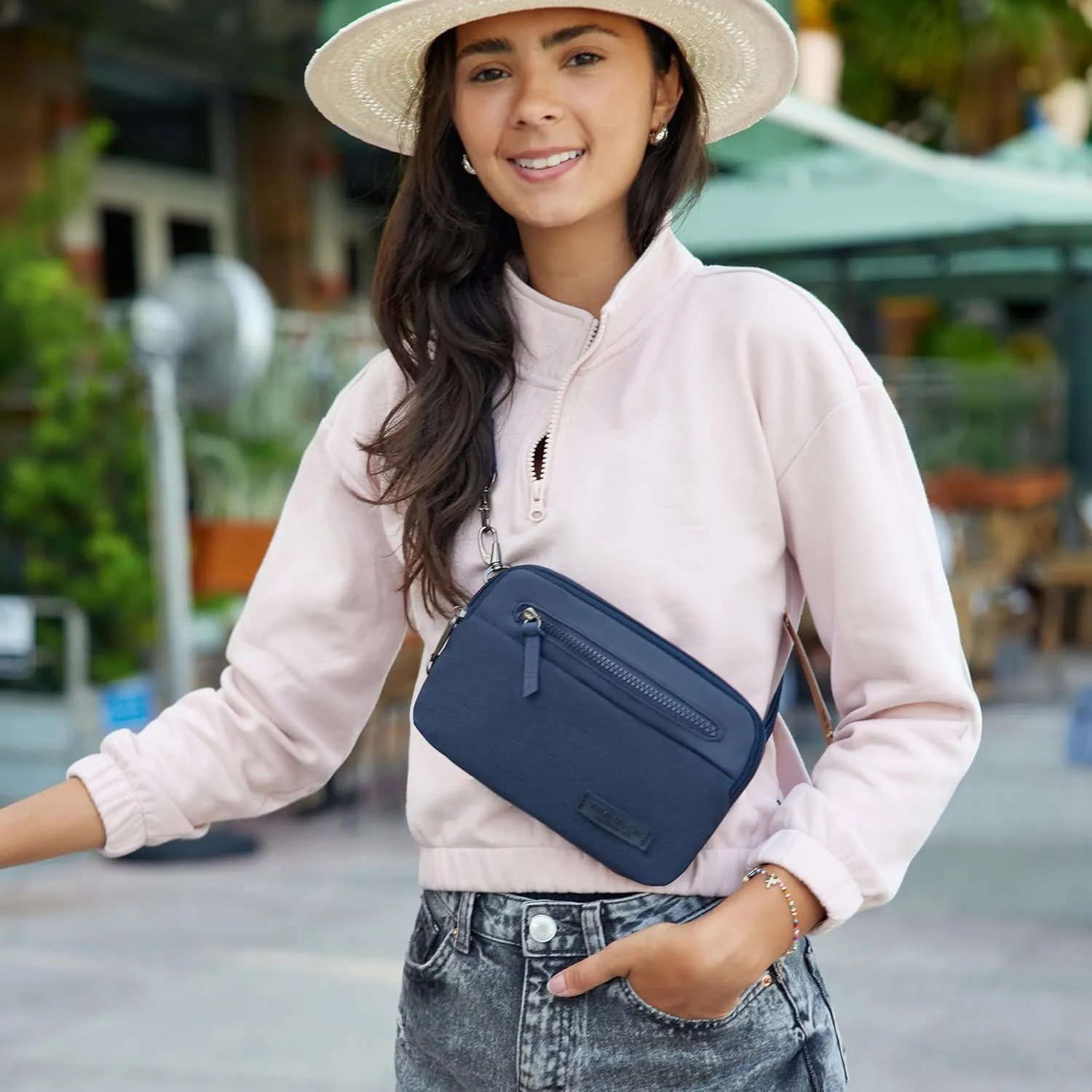 Travelon Anti-Theft Metro Convertible Small Crossbody Bag