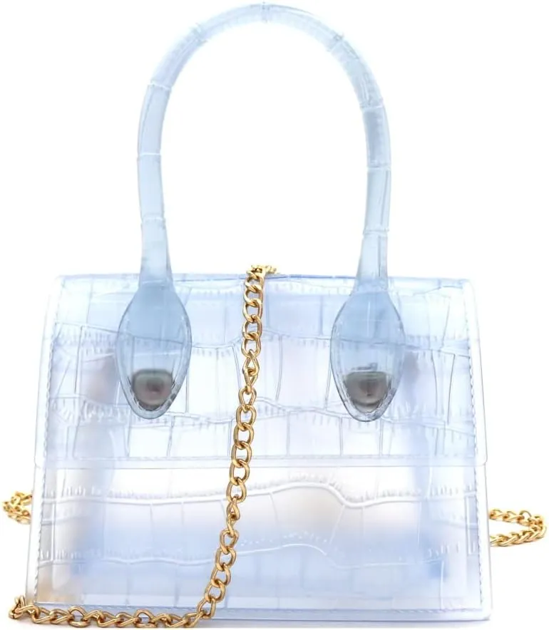 Trendeology Mini Top-Handle Retro Box Flap PU Leather Satchel Purse Crossbody