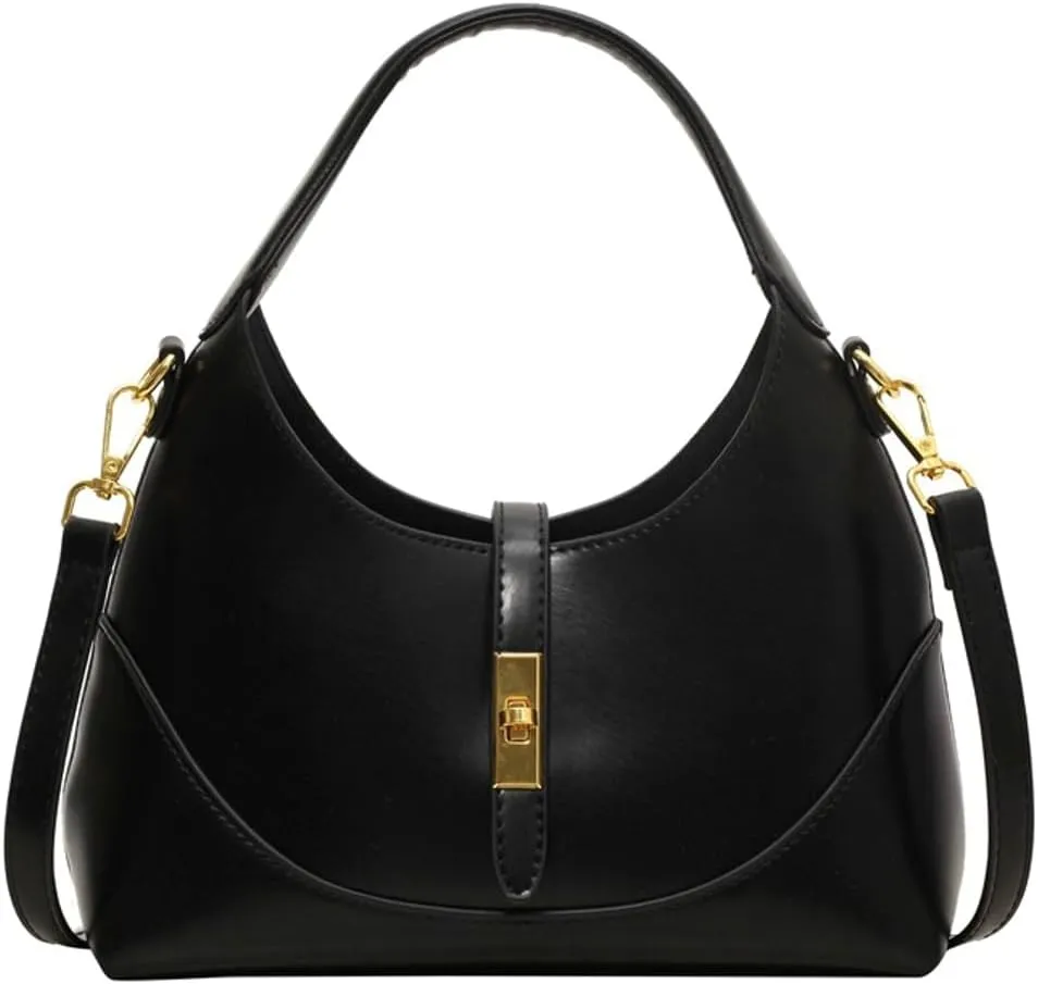 Trendy Vegan Leather Tote Purse for Women Small Shoulder Crossbody Bag Handbag Ladies Designer Satchel 2pcs