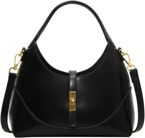 Trendy Vegan Leather Tote Purse for Women Small Shoulder Crossbody Bag Handbag Ladies Designer Satchel 2pcs