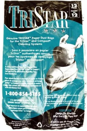 Tristar Enterprises, Llc 70305 Paper Bag, Compact/Tristar 12 Pk , White