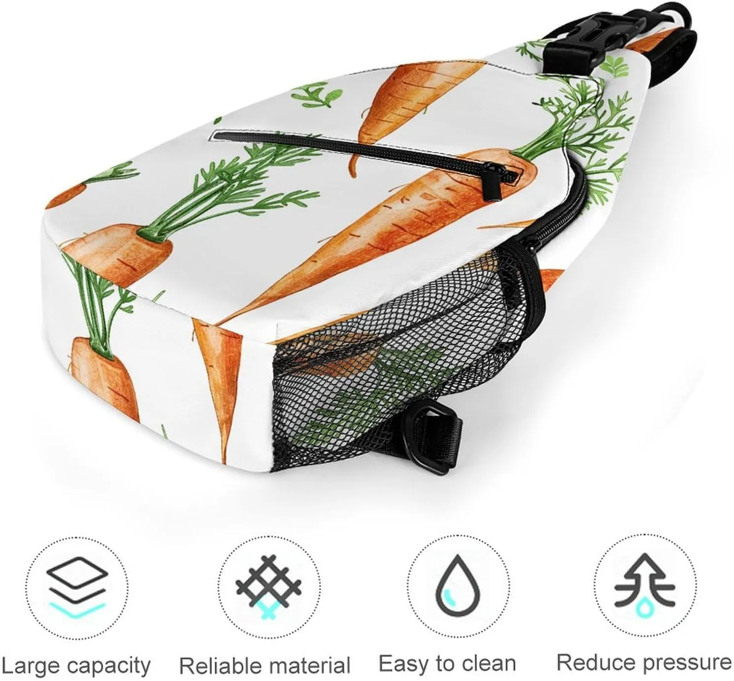 Truck Creative Pattern Sling Bag Crossbody Bags Cross Body Bag Fanny Packs Chest Bags Sling Purses for Travel